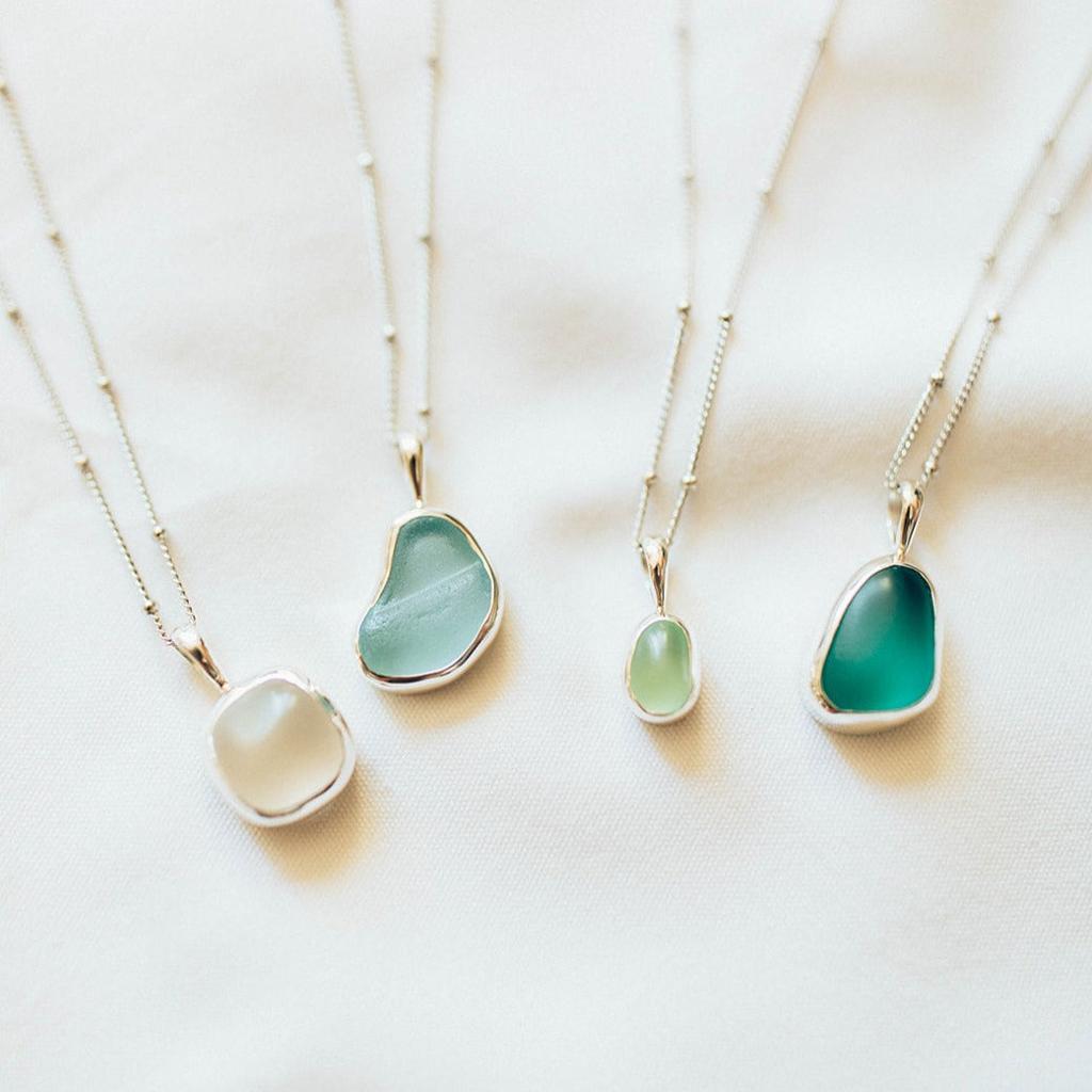 How to Style Sea Glass Necklaces for Coastal Summer Fashion | Sugar Shine