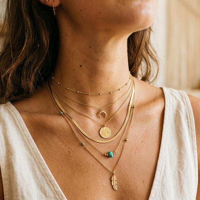 How to Layer Necklaces Like a Stylist: A Complete Guide for Every Outfit | Sugar Shine