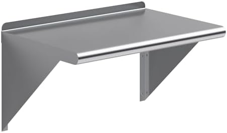 AmGood 24" Long X 16" Deep Stainless Steel Wall Shelf | NSF Certified | by AmGood