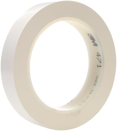 3M Vinyl Tape 471, 3/4 in x 36 yd, 5.2 mil, 1 Roll, Paint Alternative by 3MIndustrial