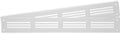 Repa Market 2-Pack Air Vent Cover 16x2 Inch White Galvanized Steel Louvered by RepaMarket