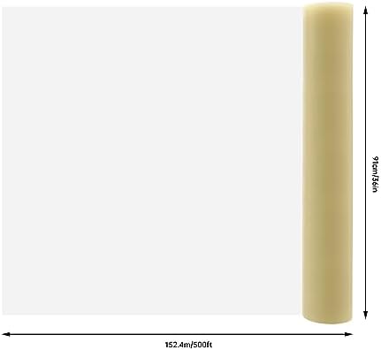 Floor Protection Film, 36 Inch x 500 Feet Clear Carpet Protector Film - Image 3