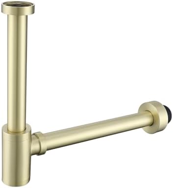 Bottle P Trap Brushed Gold 1 1/4 by SWHYGER