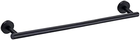Nolimas Matte Black Bath Towel Bar Single Bars Towel Rack Rod Classic Wall by Giveyourbathroomanewlook