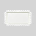6x12 Inch Steel Recessed Flush Wall Vent Cover by DDPow