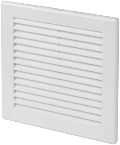 6 x 6 Inch White Air Vent Cover – Plastic Square Air Vent Grill Cover by VezoWorks