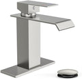 FORIOUS Bathroom Faucet 1 Hole Single Handle Vanity Faucets Brushed Nickel by FORIOUS