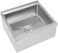 Commercial Mop Sink 19x22x12in, 304 Stainless Steel Utility Mop Basin by Unknown