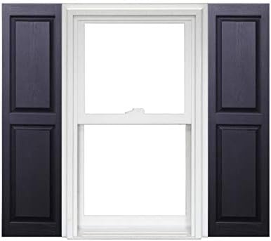 Polaris Homeside Raised Panel Vinyl Shutters 14-1/2in. x 39in. by Polaris