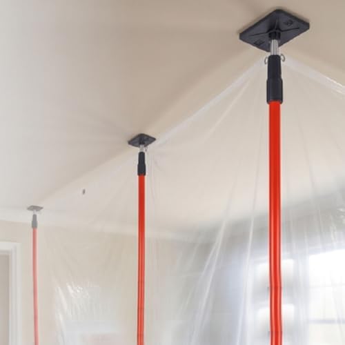 Fafeicy Dust Barrier Pole Kit, Adjustable Telescoping Poles 3 to 10 FT - Image 4