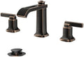 FORIOUS Bathroom Faucet 3 Hole Widespread Sink Faucets Oil Rubbed Bronze by FORIOUS
