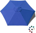 EliteShade USA 7.5FT Replacement Covers 6 Ribs Market Patio Umbrella Canopy by EliteShade