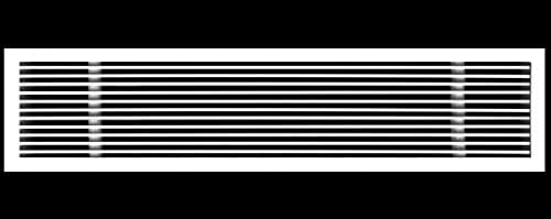 HVAC Premium 44"W X 4"H Linear Aluminum Clip-On Bar Return Air Grille by HVACPremium