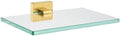 JQK Bathroom Glass Shelf Gold, Tempered Glass Shower Storage 8 by 5 inches by Homeimprovement