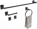 Matte Black Bathroom Accessories Set, 5 Pieces Bathroom Hardware Set, 24 inch by Unknown