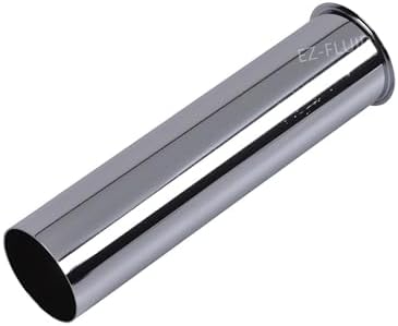 EZ-FLUID Heavy Duty 1-1/2" x 12" Flanged Sink Tailpiece Commercial Grade 17GA by EZ-FLUIDPlumbingProducts