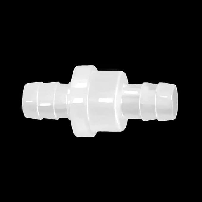 One Way Check Valve, 1/2" Hose Barb Non Return Ozone Resistance Plastic Valve - Image 3