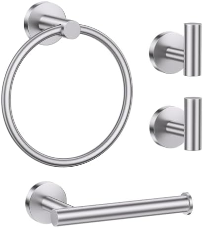 Lairuier Bathroom Hardware Set, 4-pieceTowel Holder Set Include Toilet Paper by LairuierBathroomHardwareSet