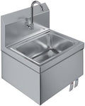 Stainless Steel Hands Free Wall Mounted Hand Sink 17 in. x 15 in. by AmGood