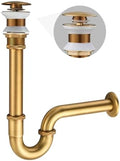 Bathroom Sink P-Trap Complete Set, Adjustable 1-1/4 Bottle Trap Sink Drain Kit by DROPINKITCHENSINK