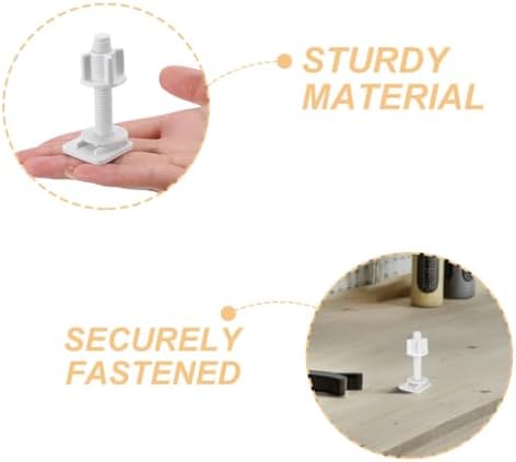 SEWACC Universal Toilet Seat Screws Replacement Parts Toilet Bowl Screws and - Image 5