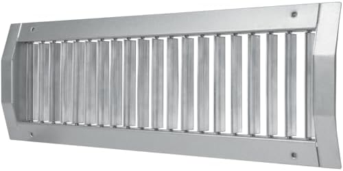 Vent Systems 17" x 5" Inch Galvanized Steel Louvered Air Return Vent Cover by VentSystems