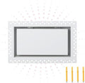 Flush Wall Vent, 6x10 Vent Cover Air Vent Cover White Wall Vent Cover by Solrix