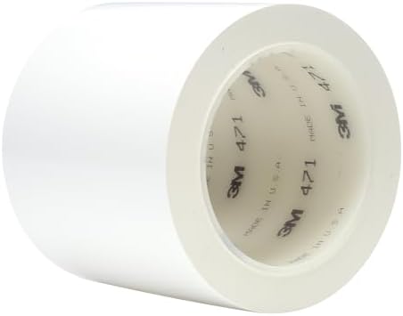 3M Vinyl Tape 471, 4 in x 36 yd, 8 Rolls by 3MIndustrial