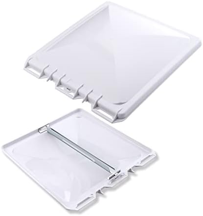 HOMEE Rv Roof Vent Cover Replacement 13 x13 inch Universal White Vent Lid by HOMEEHouse