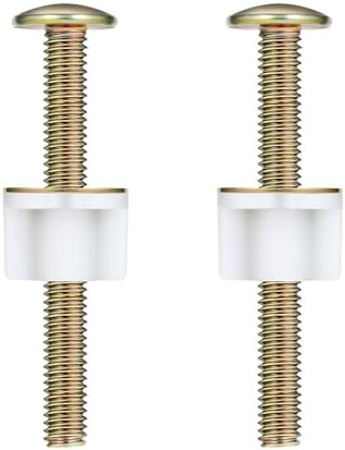 2pcs Toilet Seat Bolts, Steel Toilet Seat Screw Replacement Kit by BOXOB