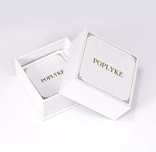 POPLYKE Frog Rings for Women Sterling Silver Frog Hold Topaz Heart CZ Rings Statement Rings