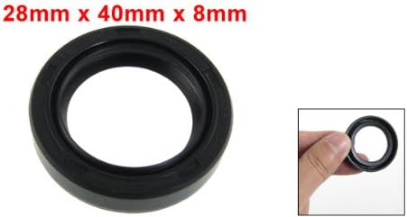 uxcell Metric Rotary Shaft Oil Seal 28x40x8mm TC Double Lips Rubber - Image 2