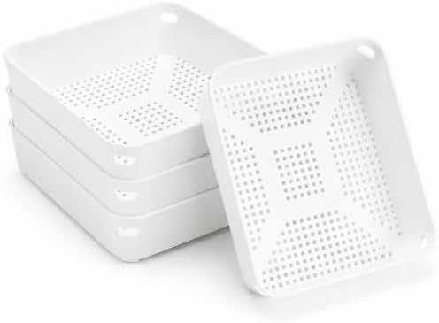 4 Pcs 8.3 Inch Floor Sink Drain Cover, Square Drain Basket Alternative by moonoom