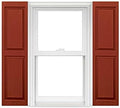 Polaris Homeside Raised Panel Vinyl Shutters 14-1/2in. x 55in. by Polaris
