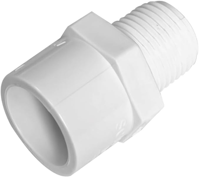 3/4 Inch White 2-Way SCH40 PVC Male Adapter Pipe Fittings， pipe fittings - Image 7