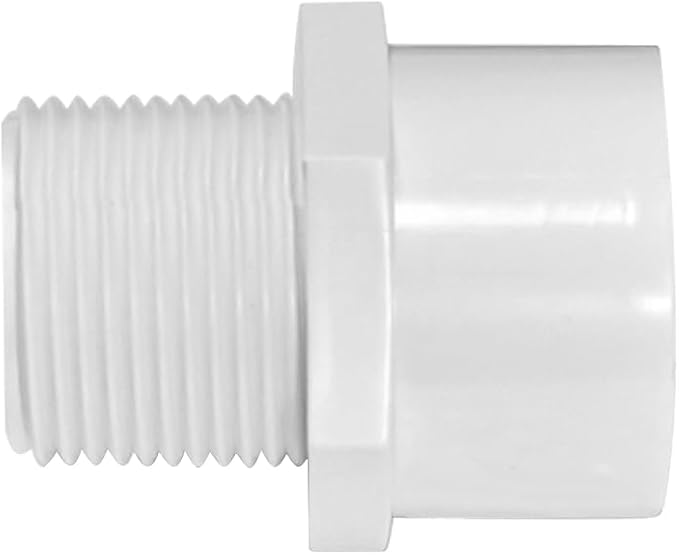DSY 1/2 inch White SCH40 PVC Adapter Pipe Fittings, Male Thread PVC Pipe - Image 4