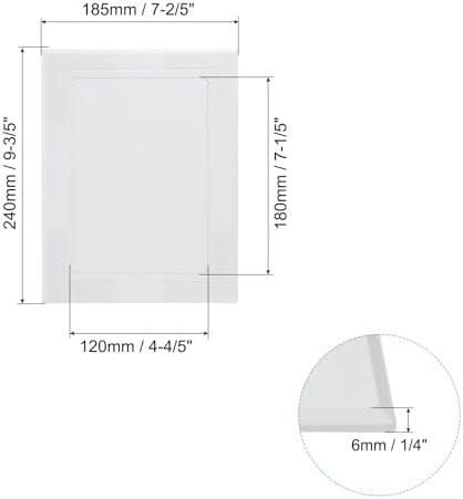 PATIKIL 7x5 inch Self-Adhesive Access Panel, ABS Plumbing Access Doors Easy - Image 2