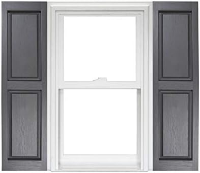 Polaris Homeside Raised Panel Vinyl Shutters 14-1/2in. x 47in. by Polaris