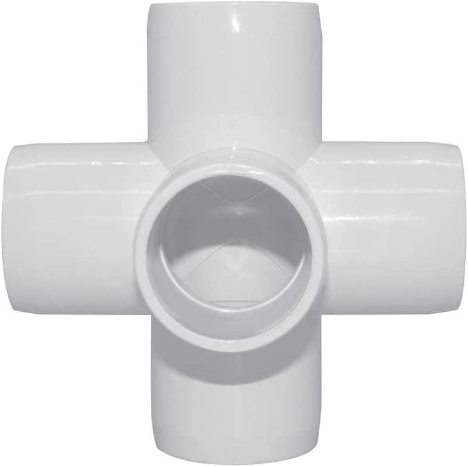 3/4“ Tee PVC Fitting 5 Way Elbow Connector, Furniture Grade 90 Degree Elbow - Image 3