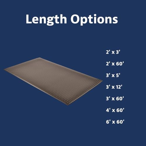 NoTrax 418 Diamond Tred™ 3' x 60' x 3/8" Anti Fatigue Mat - Image 6