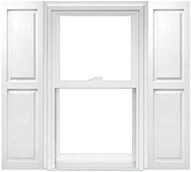 Polaris Homeside Raised Panel Vinyl Shutters 14-1/2in. x 59in. by Polaris