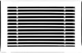 HVAC Premium 12"W X 6"H Linear Aluminum Clip-On Bar Return Air Grille by HVACPremium