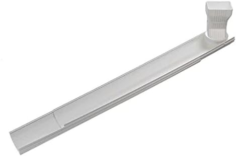 Frost King Tilt N' Drain 5-1/2 in. W x 6 ft. L White Vinyl Downspout Extension - Image 3