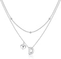 adoyi Valentines Day Gifts for Women Hers Dainty 14K Gold Plated Heart Initial Necklaces Layered Letter A-Z Pendant Necklace Stack Trendy Jewelry Birthday Valentines Day Gifts for Women Jewelry