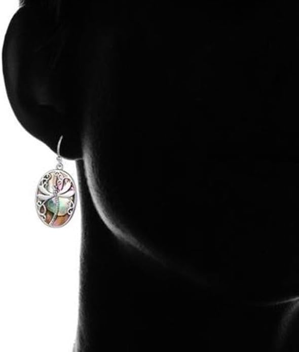 Multi-Color Gemstone Drop Earrings, Dangle Style, Hook Design