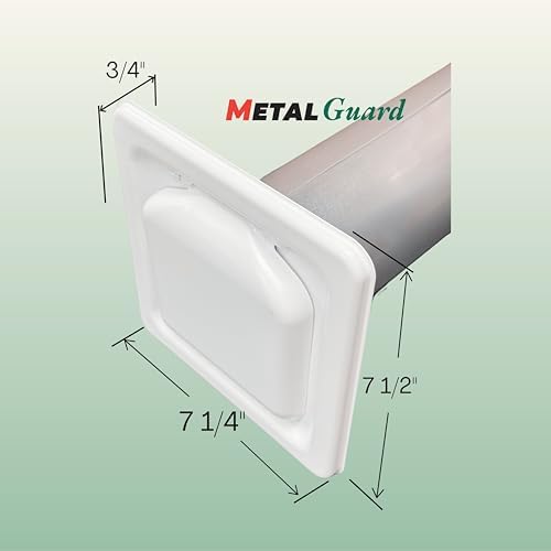 NO-PEST VENT Dual Door Dryer Vent Cover 4 Inch Outdoor, Made in USA, Highest - Image 5