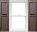 Polaris Homeside Raised Panel Vinyl Shutters 14-1/2in. x 43in. by Polaris