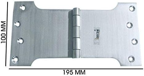 SSISKCON 4 inch x 8 inch Parliament Door Hinge Wide Stainless Steel - Image 5