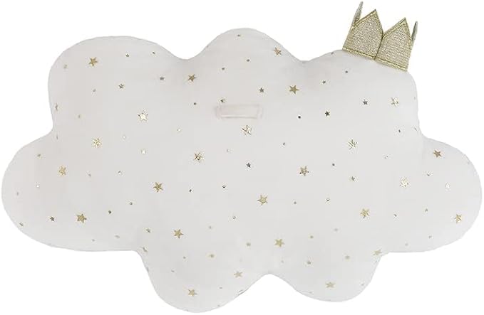 MON AMI Reine Cloud Shaped Throw Pillow – 16x10” Decorative Plush Cushion for Bed, Couch, or Room Décor, Cozy Cloud Accent Pillow, Cute Home Decoration