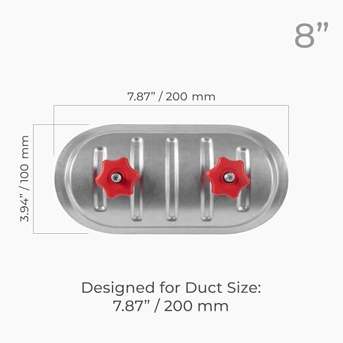 8 Inch Round Duct Access Door – Galvanized Steel Cover/Airtight EPDM Rubber - Image 4